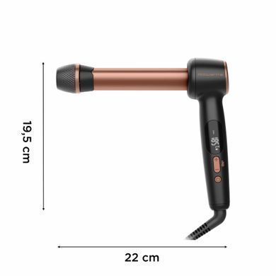 Rowenta Стайлер Twist Curl, автоматичний, темп.режимів-4, 150C&ndash;210С, кераміка, рукавича та термопідкладка, чорно-золотий CF4620E0 фото