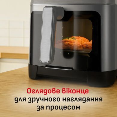 Tefal Мультипіч Tefal Easy Fry Silence XXL, 1800Вт, чаша-7, сенсорне керув., 10 програм, з віконцем, пластик, темно-сірий EY846HE0 фото