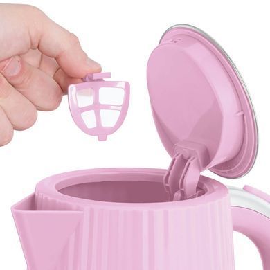 Russell Hobbs Електрочайник Eden, 1.7л, нержавіюча сталь, пластик, малиновий 27362-70 фото