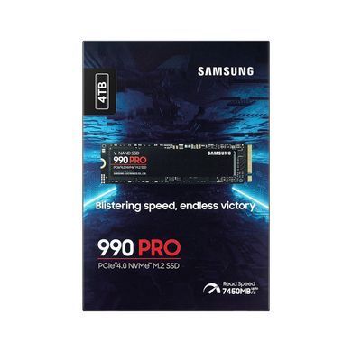 Samsung Накопичувач SSD M.2 4TB PCIe 4.0 990PRO MZ-V9P4T0BW фото