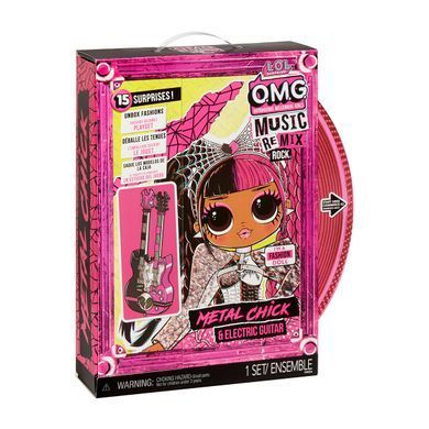 Ігровий набір з лялькою L.O.L. SURPRISE! серії "O.M.G. Remix Rock"-ЛЕДІ-МЕТАЛ (з електрогітарою та аксес.) 577577 фото