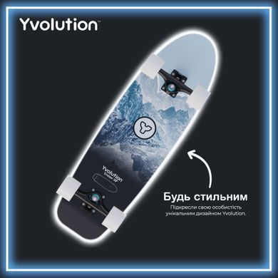 YVolution Скейтборд Dynamo Cruiser LED 76см, синій YS52B2 фото