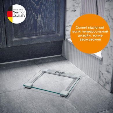 Beurer Ваги підлогові, 150кг, 1хCR2032, скло, срібний GS_11 фото