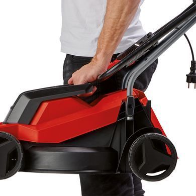 Einhell Газонокосарка електрична GC-EM 1000/32, 1000 Вт, 32 см, 20-70 мм, бак 30 л, до 300 м2, 7.91 кг 3400070 фото