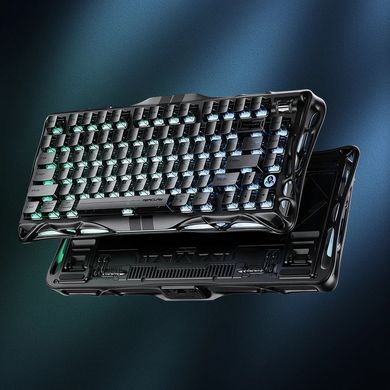 GravaStar Клавіатура механічна Mercury V75 80keys, Magnetic Jade Pro, 8K, USB-A, RGB, Stealth Black GS_V75_BLK фото