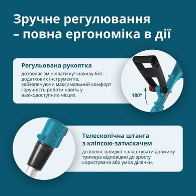 K&ouml;nner & S&ouml;hnen Тример садовий акумуляторний Konner&Sohnen KS GT-20V 20В літій-іонна 8500об/хв 1.95кг без АКБ за ЗП KSGT-20V фото