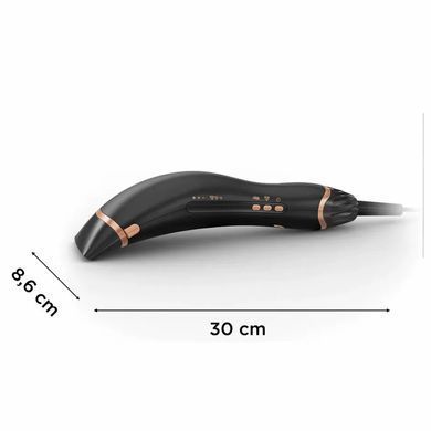 Rowenta Фен Ultimate Experience Air Motion, 1300Вт, 3 режими, насадка-гребінець, кейс для зберігання, іоніз-я, хол. обдув, чорний CF8C20E0 фото