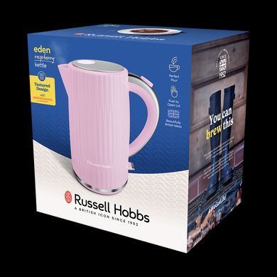 Russell Hobbs Електрочайник Eden, 1.7л, нержавіюча сталь, пластик, малиновий 27362-70 фото