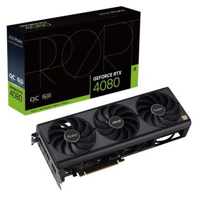 ASUS Видеокарта GeForce RTX 4080 SUPER 16GB GDDR6X OC PROART-RTX4080S-O16G 90YV0K90-M0NA00 фото