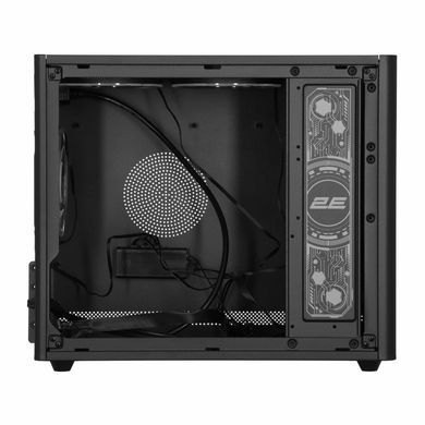 2E Корпус 2E Credo Plus V350BG без БЖ, 1xUSB3.0, 1х USB 2.0, 1xUSB Type-C, 3x120мм ARGB, VGA 350мм, LCS ready, контролер з пультом, TG Side Panel, mATX, чорний 2E-V350BG фото