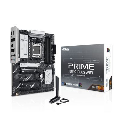 ASUS Материнcька плата PRIME B840-PLUS WIFI sAM5 B840 4xDDR5 M.2 HDMI DP WiFi BT ATX 90MB1IZ0-M0EAY0 фото