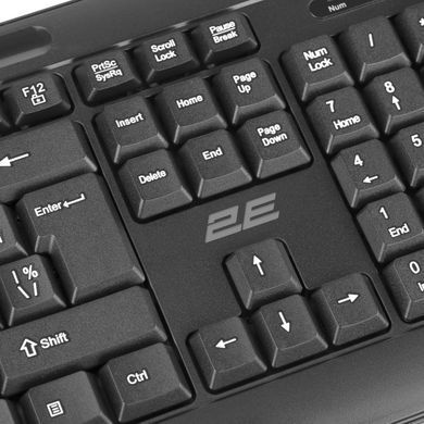 2E Keyboard membrane KM1040 104key, USB-A, EN/UK, black 2E-KM1040UB_UA фото