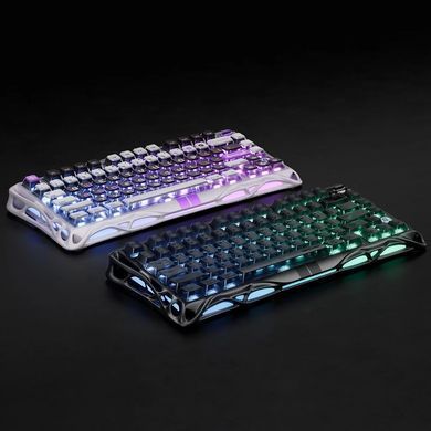 GravaStar Клавіатура механічна Mercury V75 80keys, Magnetic Jade Pro, 8K, USB-A, RGB, Stealth Black GS_V75_BLK фото