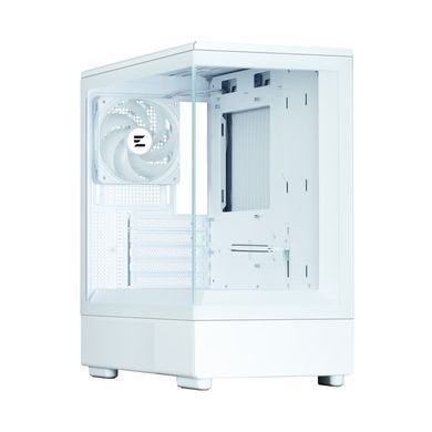 Zalman Корпус P10 без БП, 1xUSB3.0, 1xUSBType-C, 1x120мм ARGB, VGA 384мм, LCS ready, TG Side Panel, mATX, білий P10WHITE фото