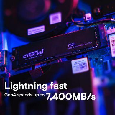 Micron Накопитель SSD Crucial M.2 2TB PCIe 4.0 T500 CT2000T500SSD8 фото