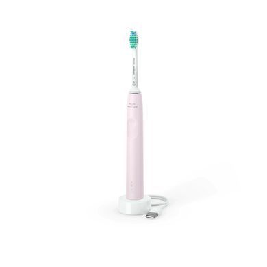 Philips Щітка зубна електр. Sonicare Gemini 3100, 31т. колив/хв, насадок-1, футляр, рожевий HX3673/11 фото