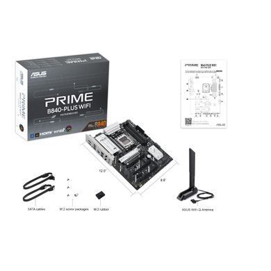 ASUS Материнcька плата PRIME B840-PLUS WIFI sAM5 B840 4xDDR5 M.2 HDMI DP WiFi BT ATX 90MB1IZ0-M0EAY0 фото
