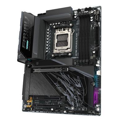 Gigabyte Материнська плата X870E A ELITE X3D sAM5 X870 4xDDR5 M.2 Wi-Fi BT HDMI DP ATX X870E_A_ELITE_X фото