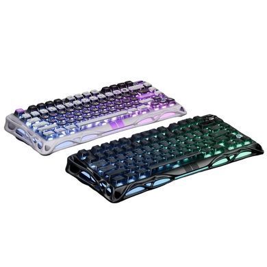 GravaStar Клавіатура механічна Mercury V75 80keys, Magnetic Jade Pro, 8K, USB-A, RGB, Stealth Black GS_V75_BLK фото