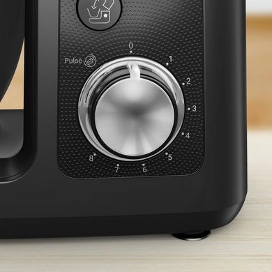 Tefal Кухонна машина Bake Partner 1100Вт, чаша-метал, корпус-пластик, насадок-6, чорний QB522838 фото