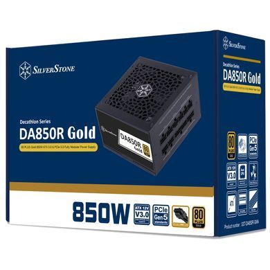 SilverStone Блок живлення Decathlon (850W), >89%, 80+ Gold, Fully Modular SST-DA850R-GMA фото