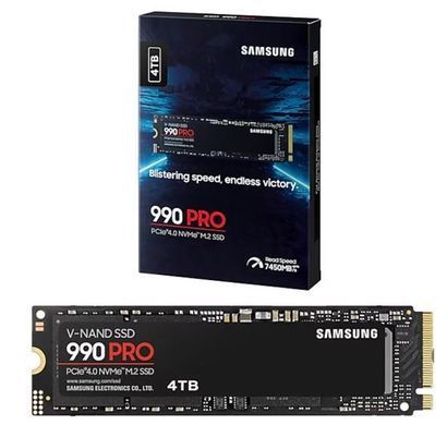 Samsung Накопичувач SSD M.2 4TB PCIe 4.0 990PRO MZ-V9P4T0BW фото