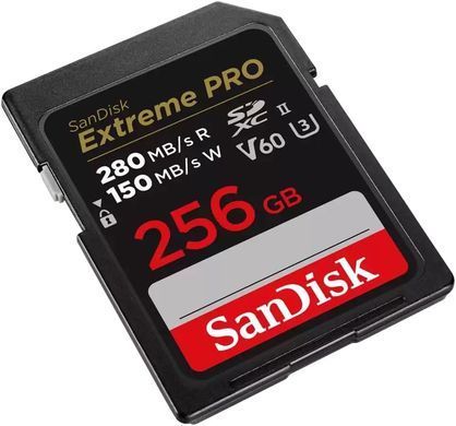 SanDisk Карта памяти SD 256GB C10 UHS-II U3 R280/W150MB/s Extreme Pro V60 SDSDXEP-256G-GN4IN фото