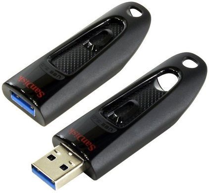 SanDisk Накопичувач 64GB USB 3.0 Type-A Ultra Чорний SDCZ48-064G-U46 фото