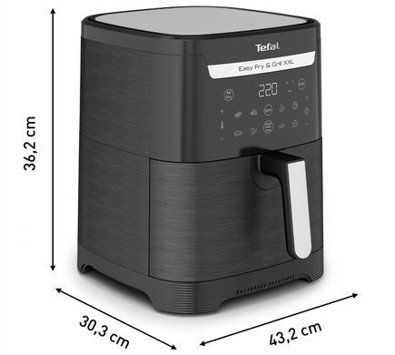 Tefal Мультипечь EasyFry&Grill XXL, 1830Вт, чаша-6.5л, сенсорное управл., 8 програм, пластик, черный EY801815 фото
