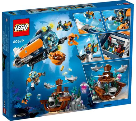 LEGO Конструктор City Глибоководний дослідницький підводний човен 60379 фото