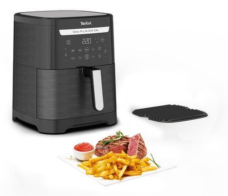 Tefal Мультипечь EasyFry&Grill XXL, 1830Вт, чаша-6.5л, сенсорное управл., 8 програм, пластик, черный EY801815 фото
