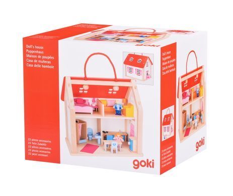 goki Кукольный домик Дорожный с ручкой 51780G фото