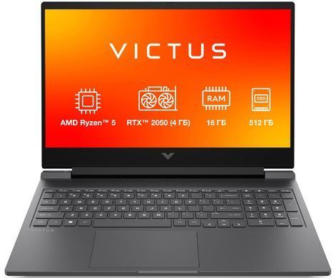 HP Ноутбук HP Victus 15-fb3014ua 15.6" FHD IPS AG, AMD R5-8645HS, 16GB, F512GB, NVD2050-4, DOS, сірий BF1H7EA фото