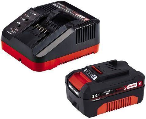 Einhell Газонокосилка аккумуляторная GE-CM 18/30 Li, PXC 18В 1x3Ач, 30см, 25л, 8.56кг 3413155 фото