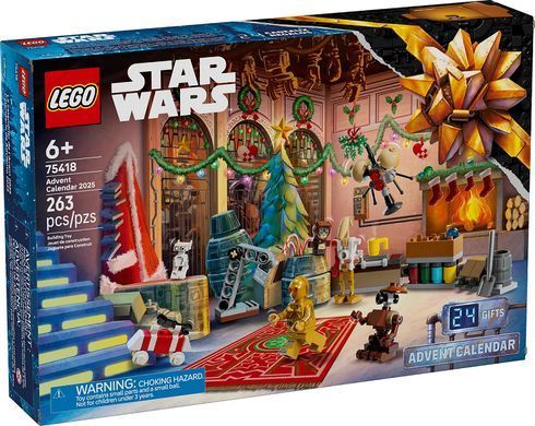 LEGO Конструктор Advent Star Wars 2025 75418 фото
