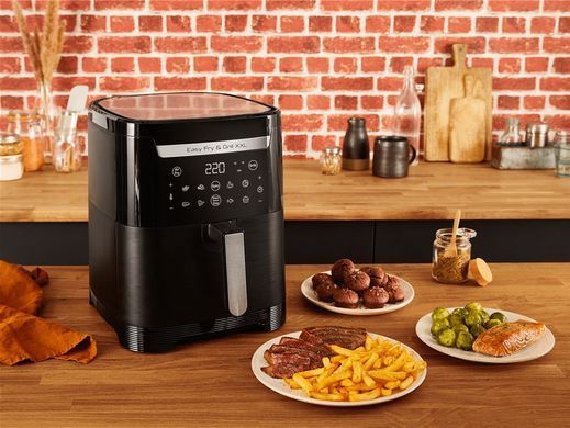 Tefal Мультипечь EasyFry&Grill XXL, 1830Вт, чаша-6.5л, сенсорное управл., 8 програм, пластик, черный EY801815 фото
