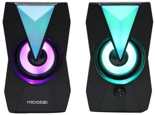 Microlab Акустична система B-22 2.0, USB, mini-jack, чорний B-22 фото
