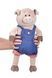 Мягкая игрушка Same Toy Свинка в джинсовом комбинезоне 45 см 3 - магазин Coolbaba Toys
