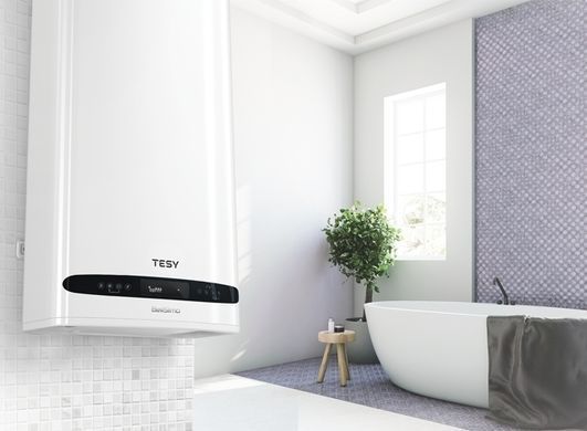 Tesy Водонагреватель электр. Bellislimo Cloud плоский GCR 802722 E31 ECW Wi-Fi, 80л, 2,2кВт, ун. монтаж, электр. упр-ние, B, белый