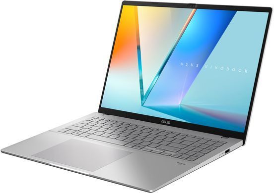 ASUS Ноутбук ASUS Vivobook S16 S3607VA-RP146 16" FHD IPS, Intel 7 240H, 16GB, F512GB, UMA, NoOS, Сріблястий 90NB1671-M00A40 фото