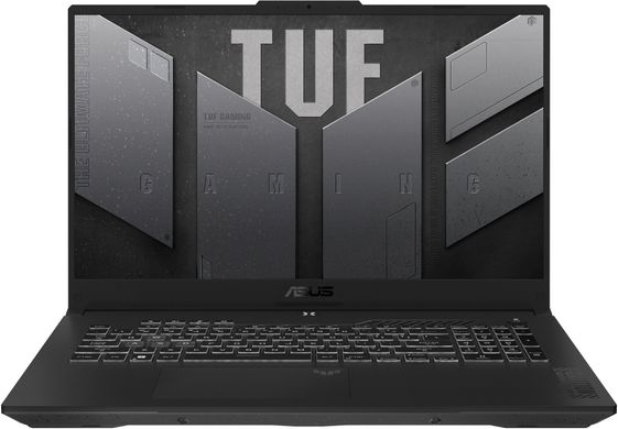 ASUS Ноутбук TUF Gaming A17 FA707XI-LL036 17.3" WQHD IPS, AMD R9-7940HS, 16GB, F1TB, NVD4070-8, NoOS, Сірий 90NR0FL6-M002B0 фото