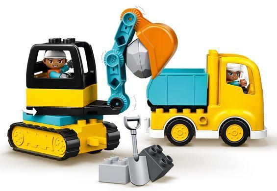 LEGO Конструктор DUPLO Грузовик и гусеничный экскаватор 10931 10931 фото