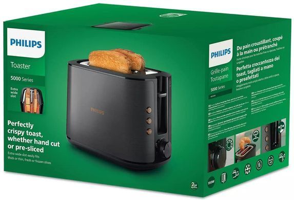 Philips Тостер Viva Collection 950Вт, нержав., підігрів,разморозка