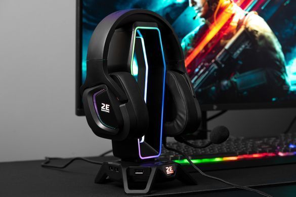 2E Gaming Гарнитура игровая HG340, 7.1, USB-A, RGB, 2м, чёрный 2E-HG340BK-7.1 фото