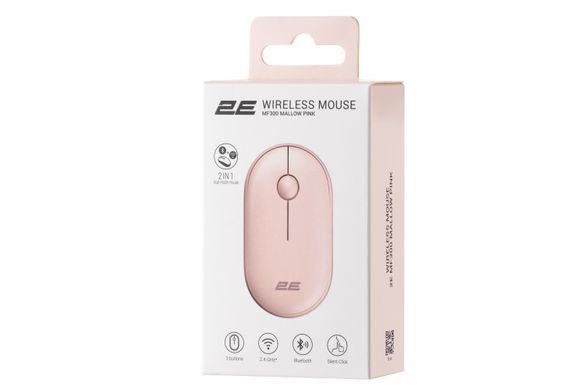 Мышь 2E MF300 Silent WL BT Mallow pink 2E-MF300WPN фото