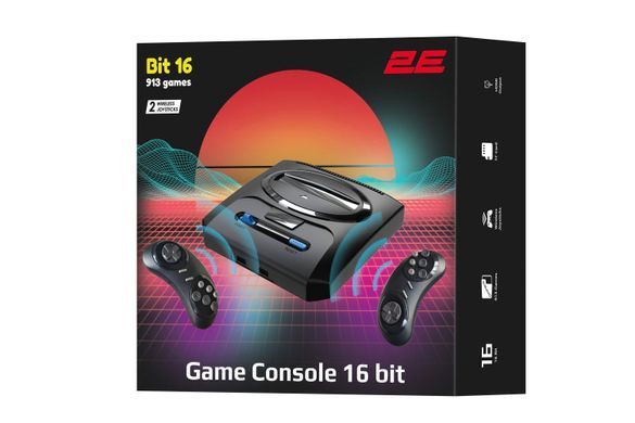 2E Ігрова консоль 16bit HDMI (2 бездротових геймпада, 913 ігор) 2E16BHDWS913 фото