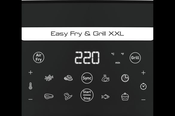 Tefal Мультипечь EasyFry&Grill XXL, 1830Вт, чаша-6.5л, сенсорное управл., 8 програм, пластик, черный EY801815 фото