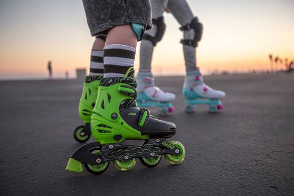 Роликовые коньки Neon Combo Skates Салатовый (Размер 34-37) NT10G4 фото