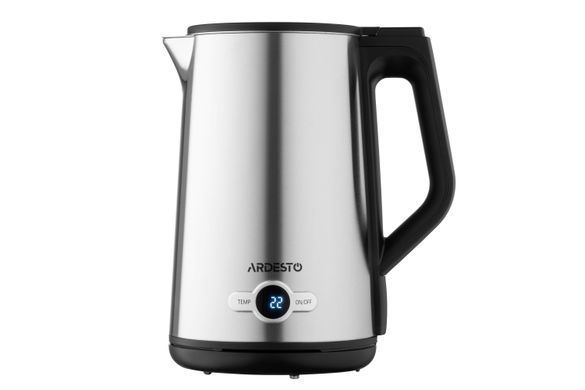 ARDESTO Электрочайник EKL-X52E/1.7 л/2200 Вт/двойные стенки/LED дисплей/7 темп. режима/Strix контроль/нержавеющая сталь EKL-X52E фото