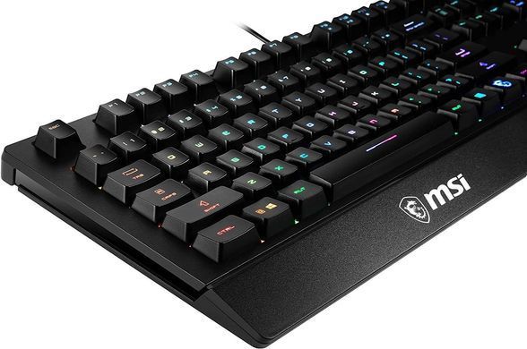 MSI Клавиатура мембранная Vigor GK20 UA 104key, USB-A, EN/UKR/RU, ColorLED, черный S11-04UA208-CL фото